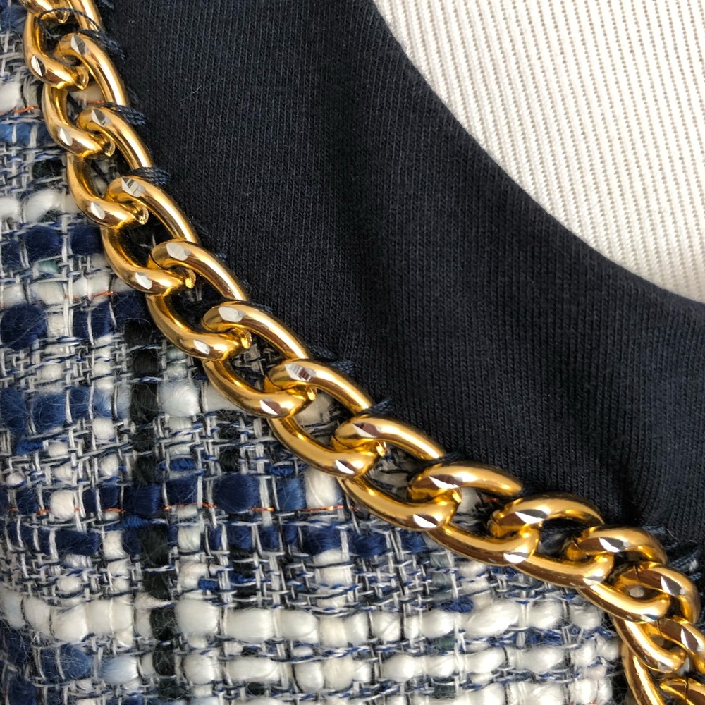 ❌SOLD❌Boston Proper Tweed Front Chain Jacket - Picture 5 of 8